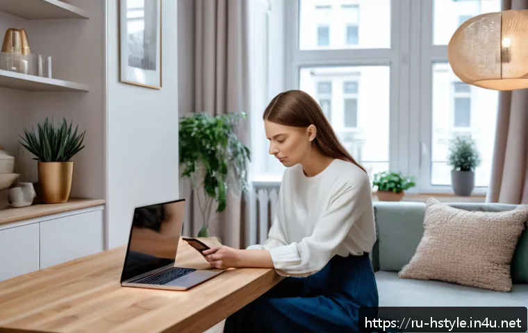 홈스타일리스트로 창업하기 - A modern Russian home stylist consulting a female client in a cozy apartment in Moscow, both dressed...